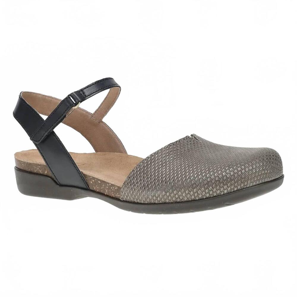 NEW DANSKO women's rowan sandal in grey/pewter